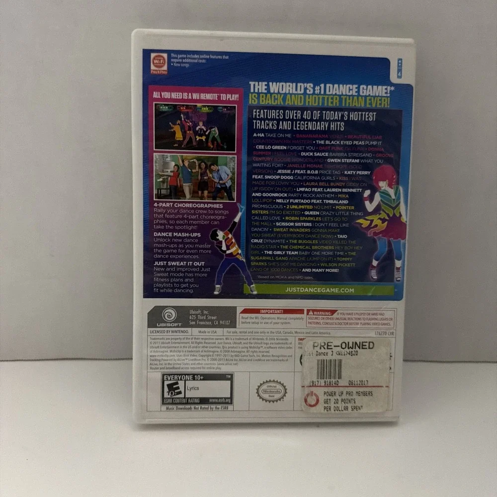 Just Dance 3 Nintendo Wii Game Complete with Manual Ubisoft 2011 CIB